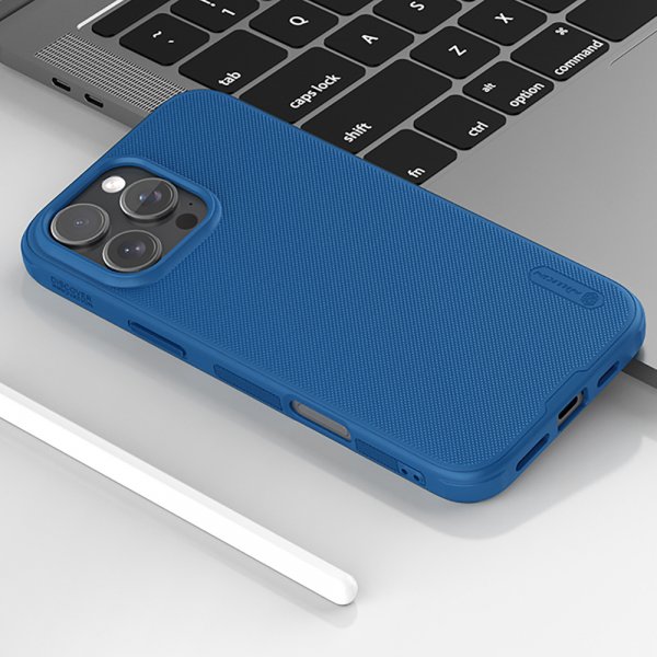 Nillkin iPhone 16 Pro Skal Super Frosted Shield Pro Blå