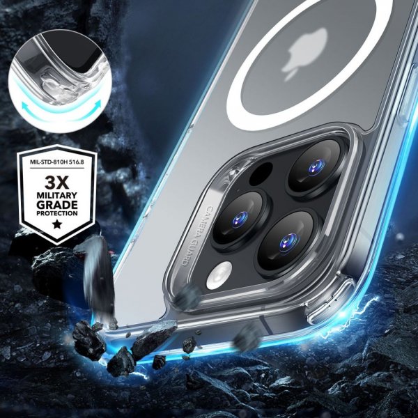 ESR iPhone 16 Pro Max Skal och Skärmskydd Classic Hybrid MagSafe Set Frostad