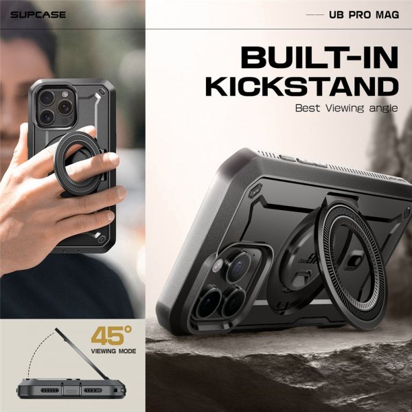Supcase iPhone 16 Pro Max Skal UB Pro MagSafe Svart