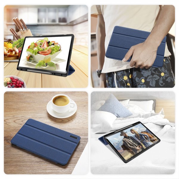 Dux Ducis Samsung Galaxy Tab S9 Plus/S9 FE Plus/S10 Plus Fodral DOMO Series Blå