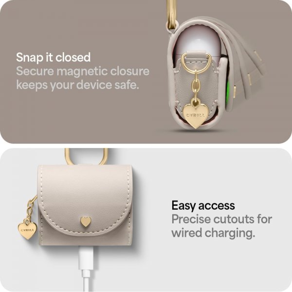 Spigen AirPods 4 Fodral Cyrill Mini Bag Beige
