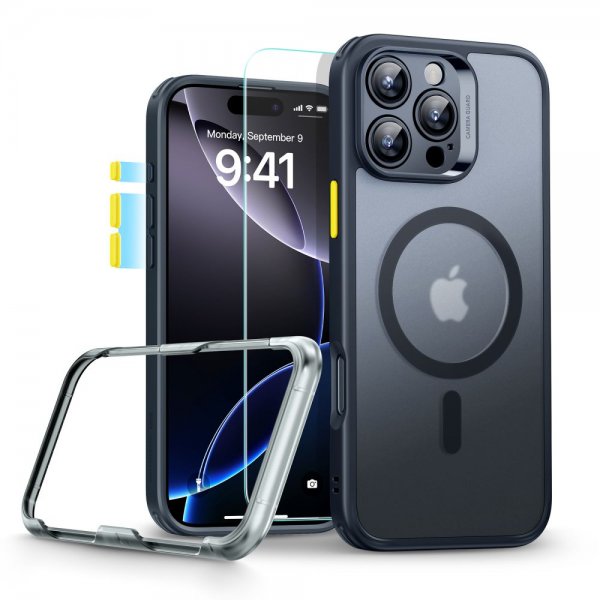 ESR iPhone 16 Pro Skal och Skärmskydd Classic Pro MagSafe Set Svart