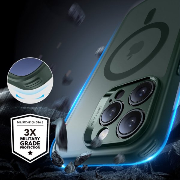 ESR iPhone 16 Pro Skal och Skärmskydd Classic Pro MagSafe Set Grön
