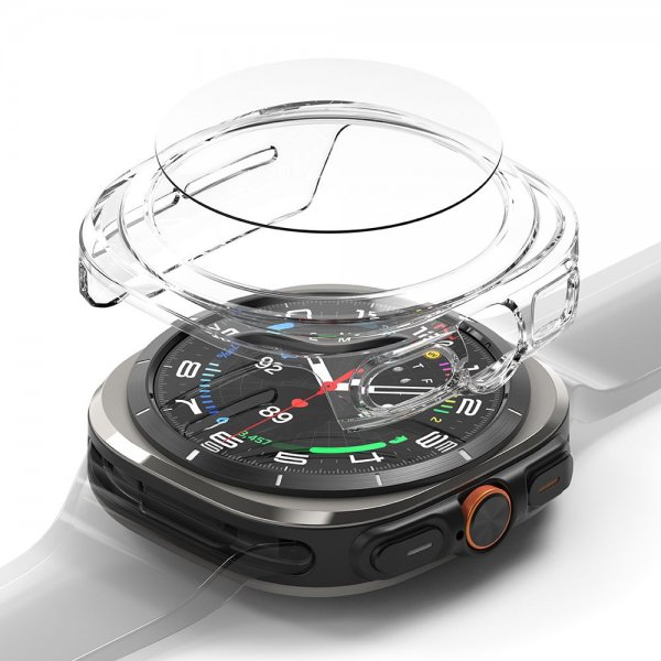 Ringke Samsung Galaxy Watch Ultra 47mm Skal och Skärmskydd Slim & Glass Transparent