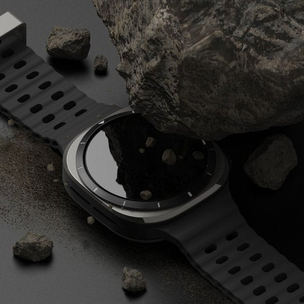 Ringke Samsung Galaxy Watch Ultra 47mm Skal och Skärmskydd Slim & Glass Svart