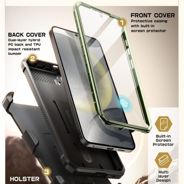Supcase Samsung Galaxy S25 Skal UB Pro Grön
