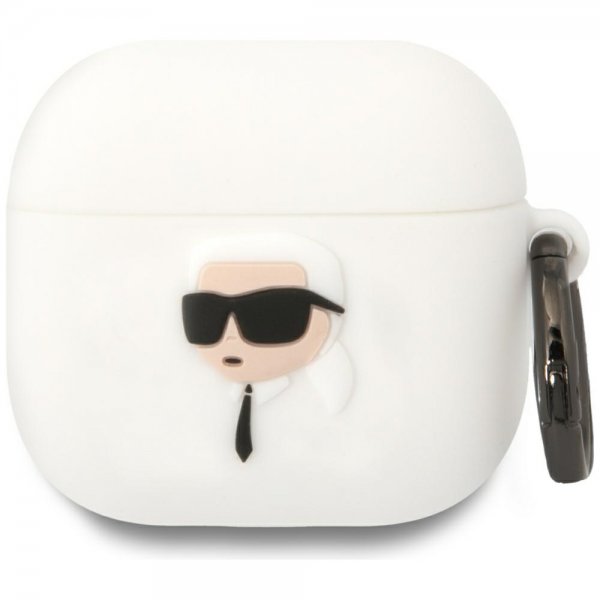 Karl Lagerfeld AirPods 4 Skal Karl 3D Vit