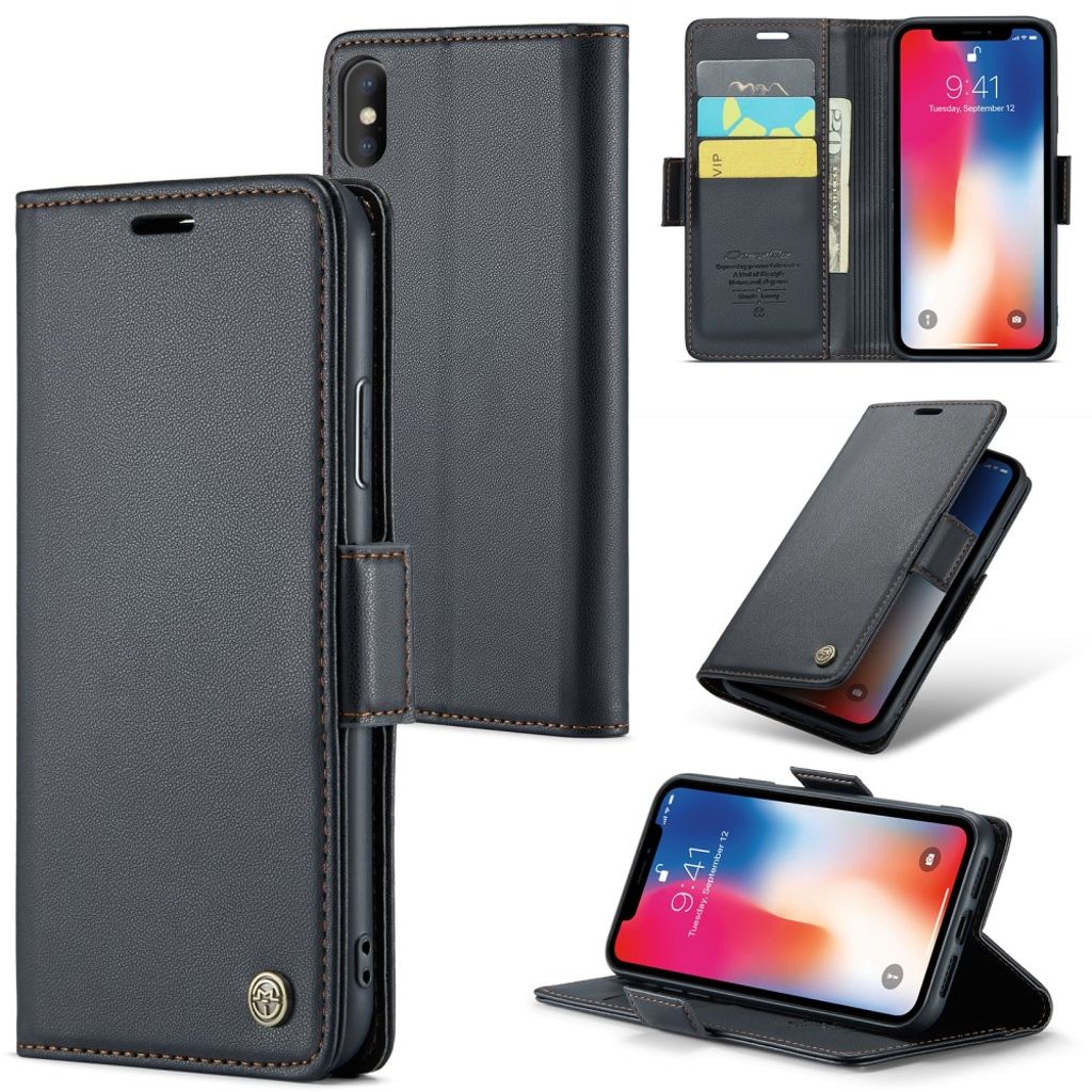 CaseMe iPhone Xs Max Fodral 023 Series Svart