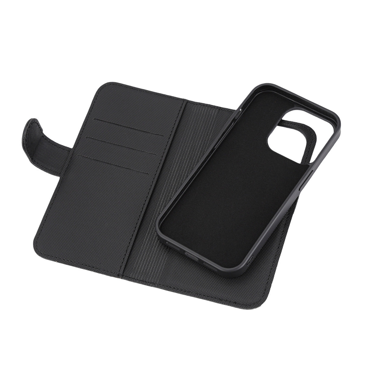 Deltaco iPhone 15 Pro Fodral med avtagbart MagSafe-skal Svart