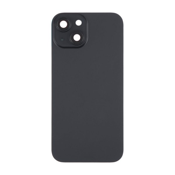 iPhone 15 Plus Baksida Glas med Magnet och Kameralins - Svart