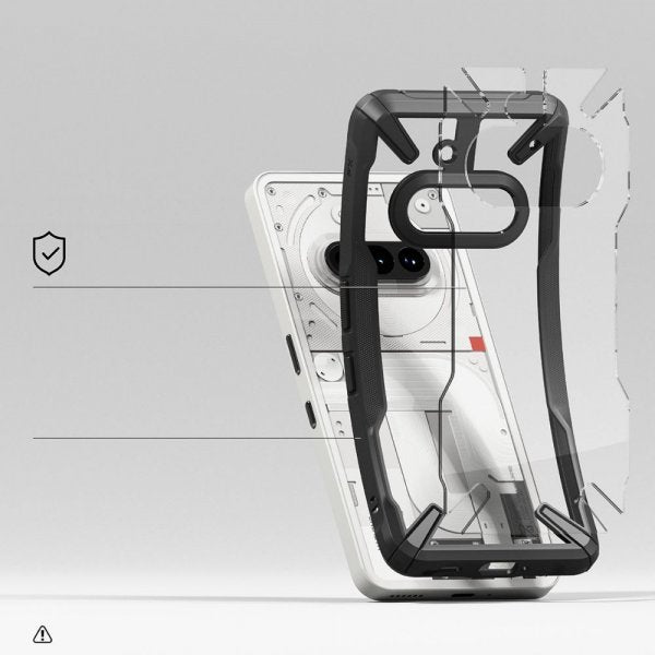 Ringke Nothing Phone (3a) Skal Fusion X Clear Black