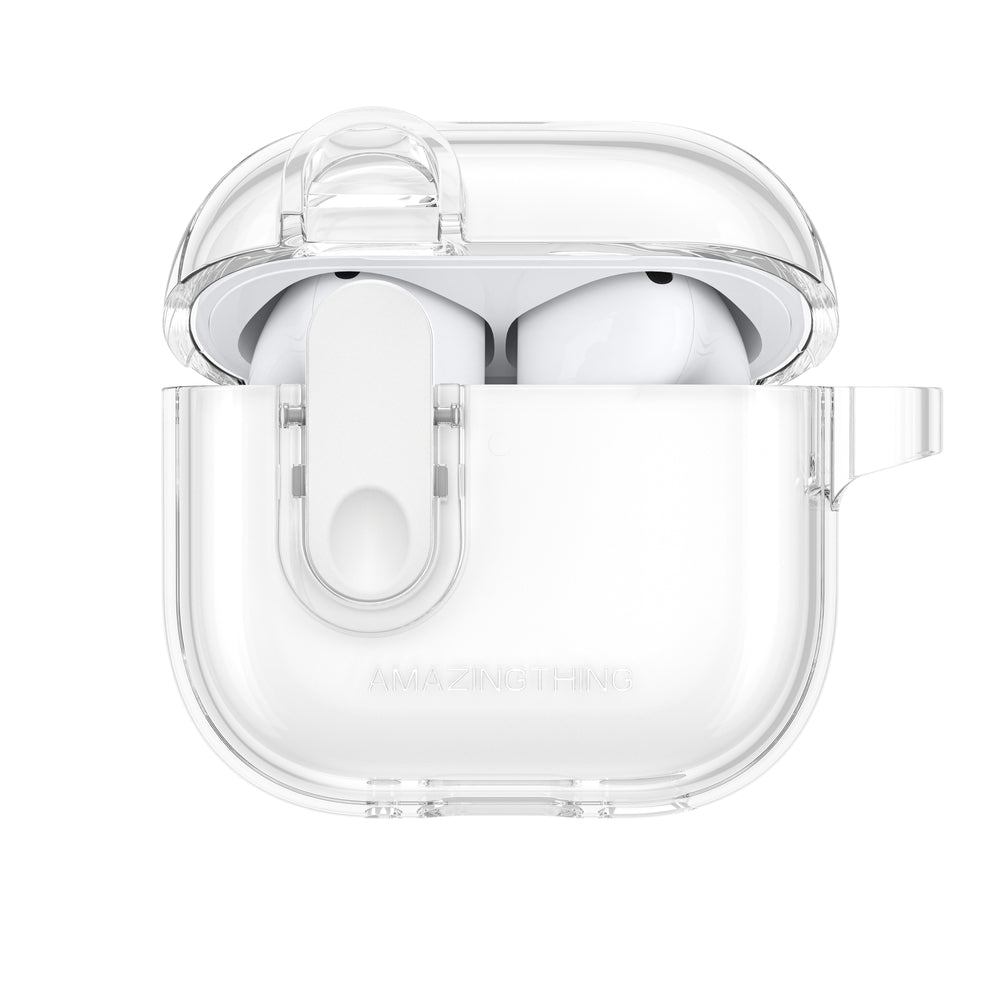 Amazingthing AirPods 4/5 Skal Minimal Click Transparent