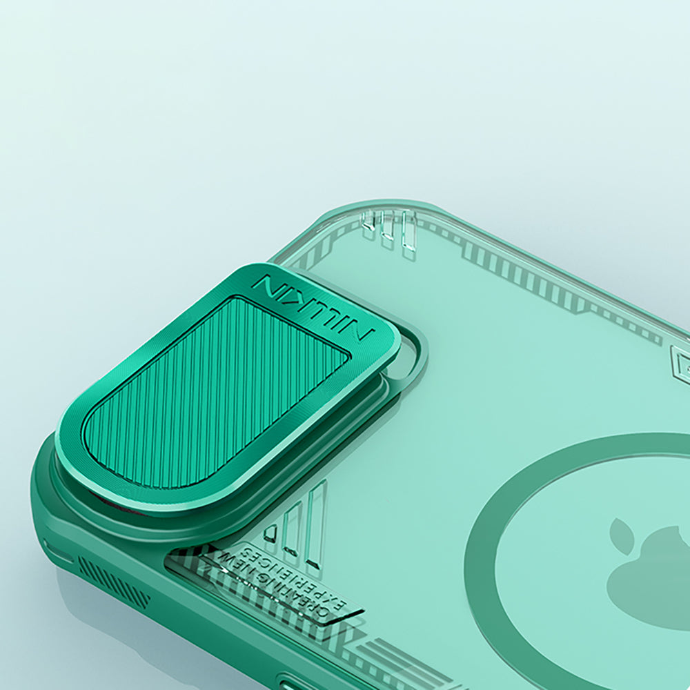 Nillkin iPhone 16e/iPhone 17e Skal Iceblade Prop MagSafe Grön