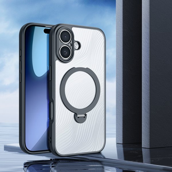 Dux Ducis iPhone 17 Skal Aimo Series MagSafe Kickstand Svart