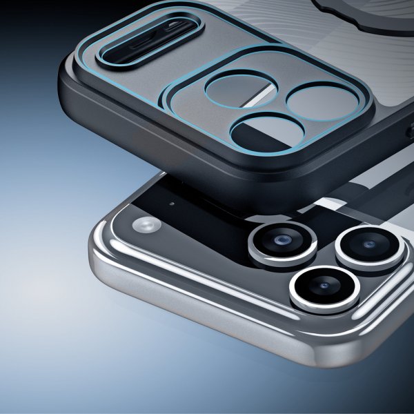 Dux Ducis iPhone 17 Pro Skal Aimo Series MagSafe Kickstand Svart