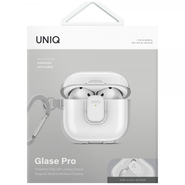 UNIQ AirPods 4 Skal Glase Pro Transparent