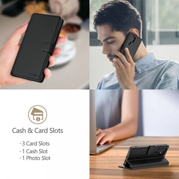 Tech-Protect Xiaomi Redmi 15C Fodral Wallet Svart