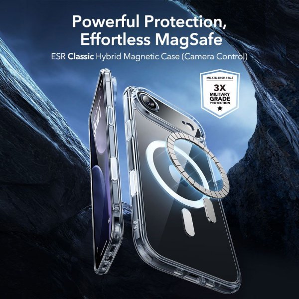 ESR iPhone Air Skal och Skärmskydd Classic Hybrid MagSafe Set Transparent