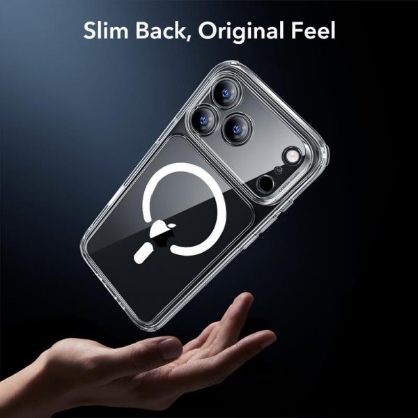 ESR iPhone 17 Pro Skal och Skärmskydd Classic Hybrid MagSafe Set Transparent