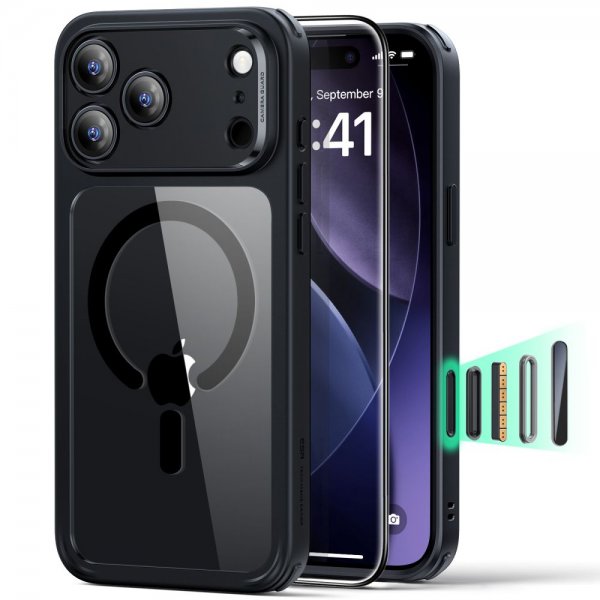ESR iPhone 17 Pro Skal och Skärmskydd Classic Hybrid MagSafe Set Svart Transparent