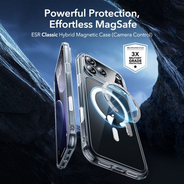ESR iPhone 17 Pro Max Skal och Skärmskydd Classic Hybrid MagSafe Set Transparent