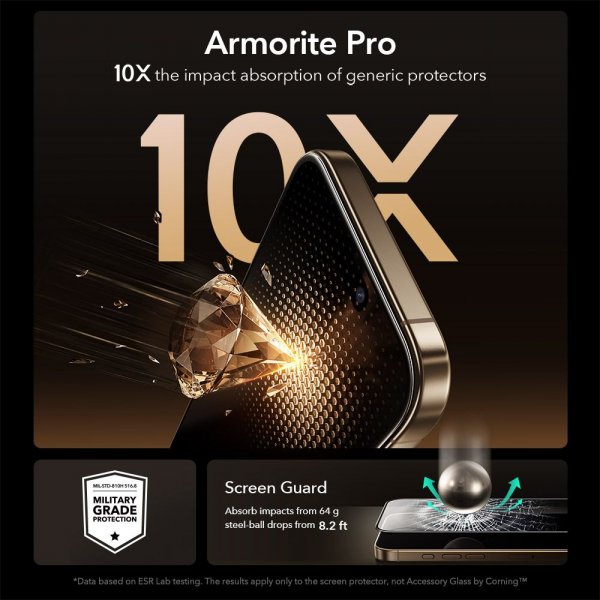 ESR iPhone 17 Pro Max Skärmskydd UltraFit Armorite