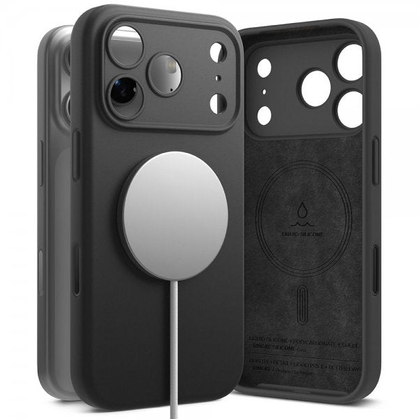 Ringke iPhone 17 Pro Max Skal Silicone Magnetic Svart