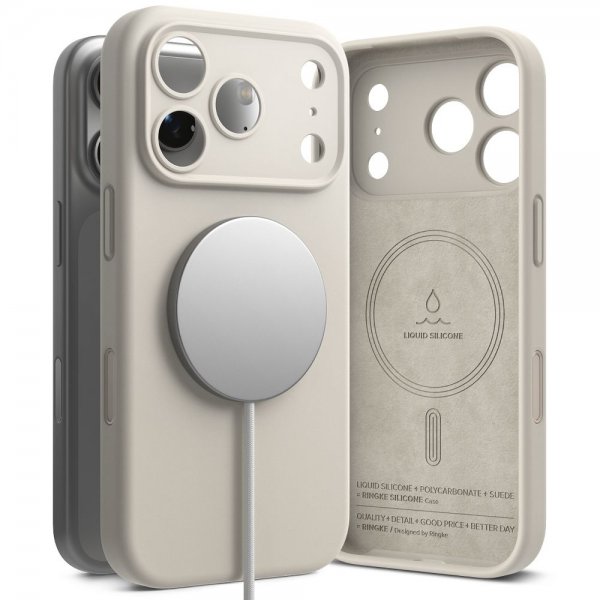 Ringke iPhone 17 Pro Max Skal Silicone Magnetic Stone