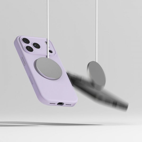 Ringke iPhone 17 Pro Max Skal Silicone Magnetic Lila