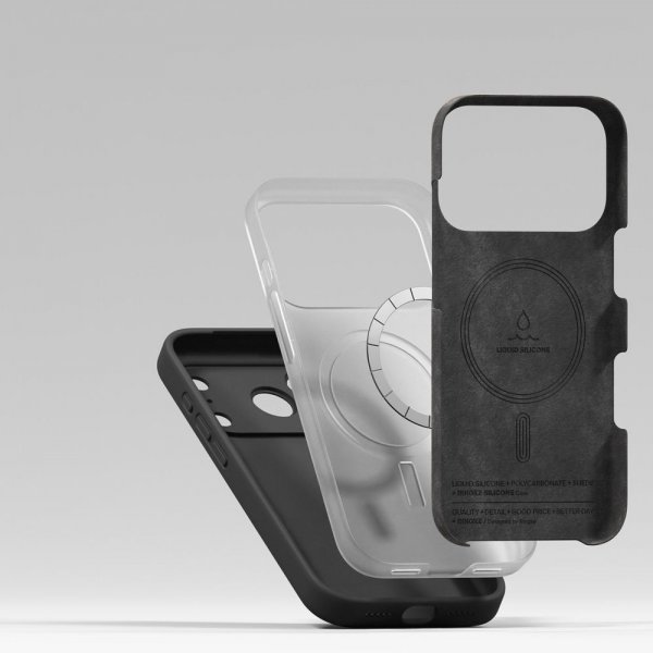 Ringke iPhone 17 Pro Skal Silicone Magnetic Lila
