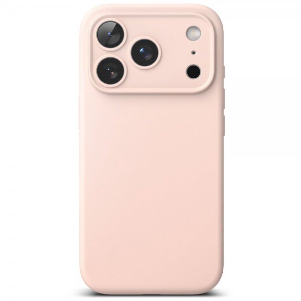 Ringke iPhone 17 Pro Skal Silicone Magnetic Pink Sand