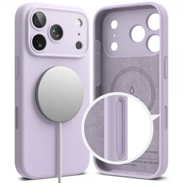 Ringke iPhone 17 Pro Skal Silicone Magnetic Svart