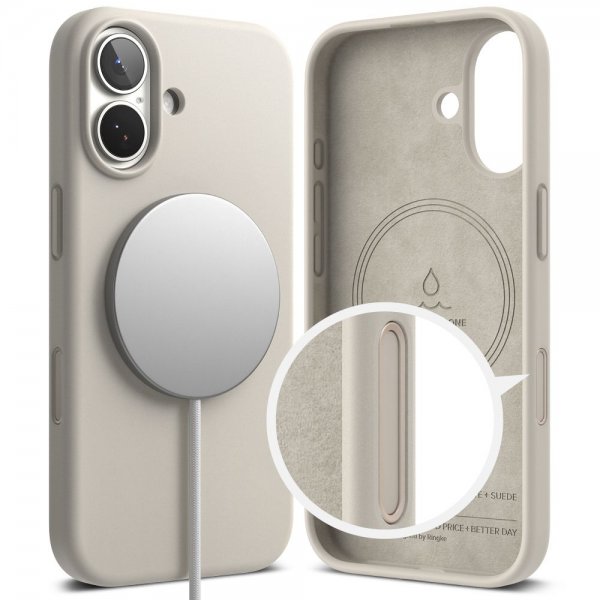 Ringke iPhone 17 Skal Silicone Magnetic Stone