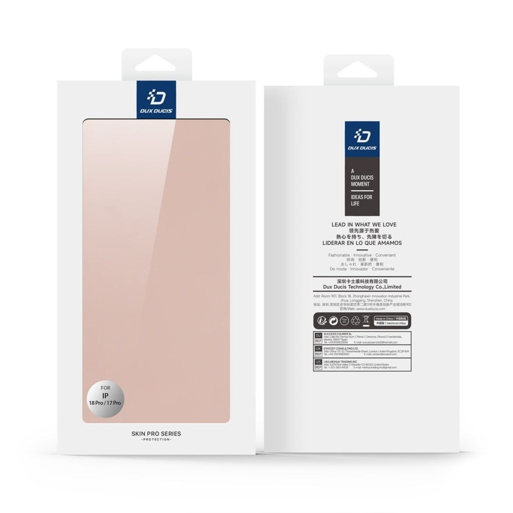 Dux Ducis iPhone 17 Pro/iPhone 18 Pro Fodral Skin Pro Series Rosa