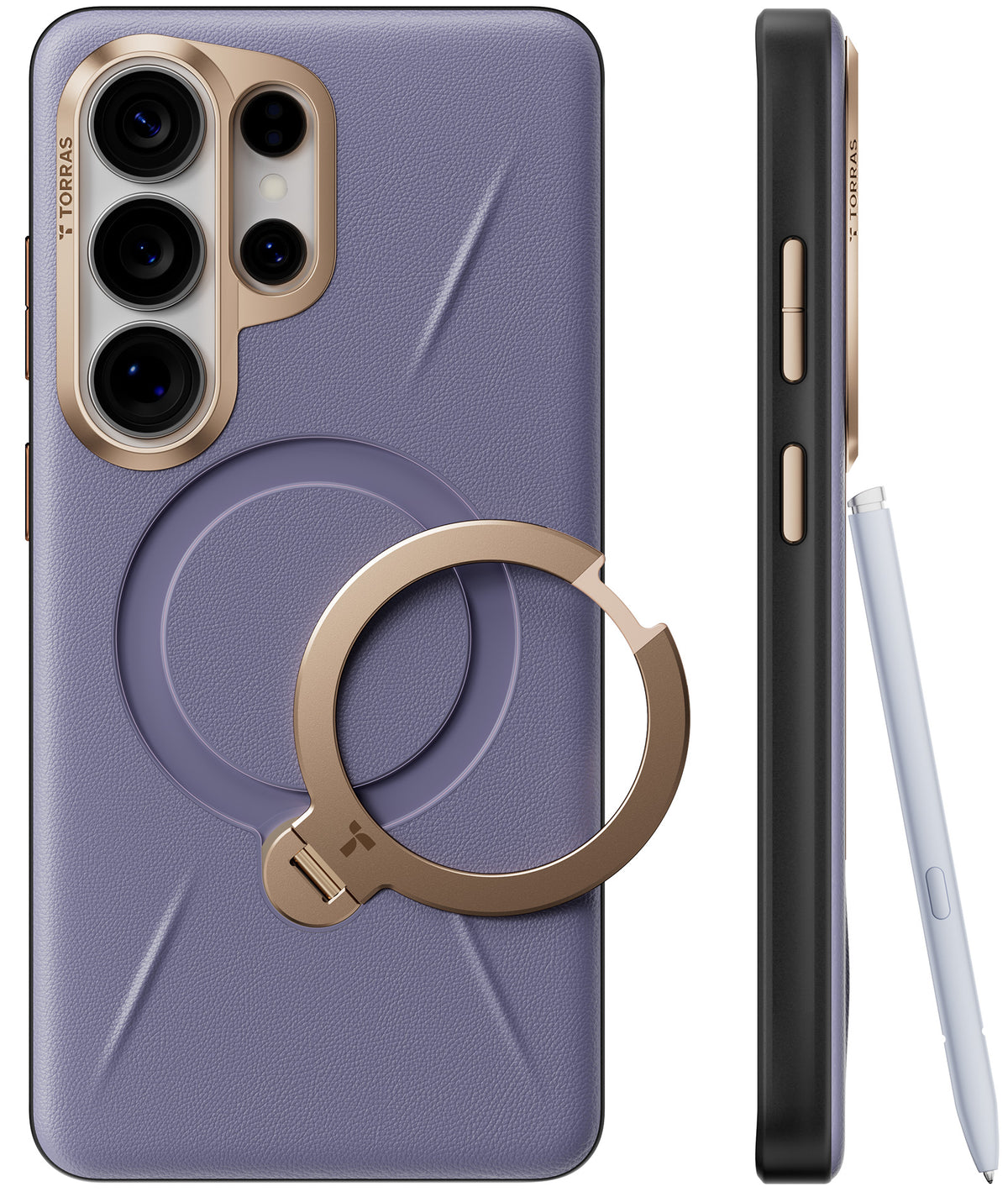 Torras Samsung Galaxy S26 Ultra Skal Ostand Q3 Vegskin Dark Purple