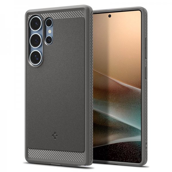 Spigen Samsung Galaxy S25 Ultra Skal Rugged Armor MagFit Marble Gray