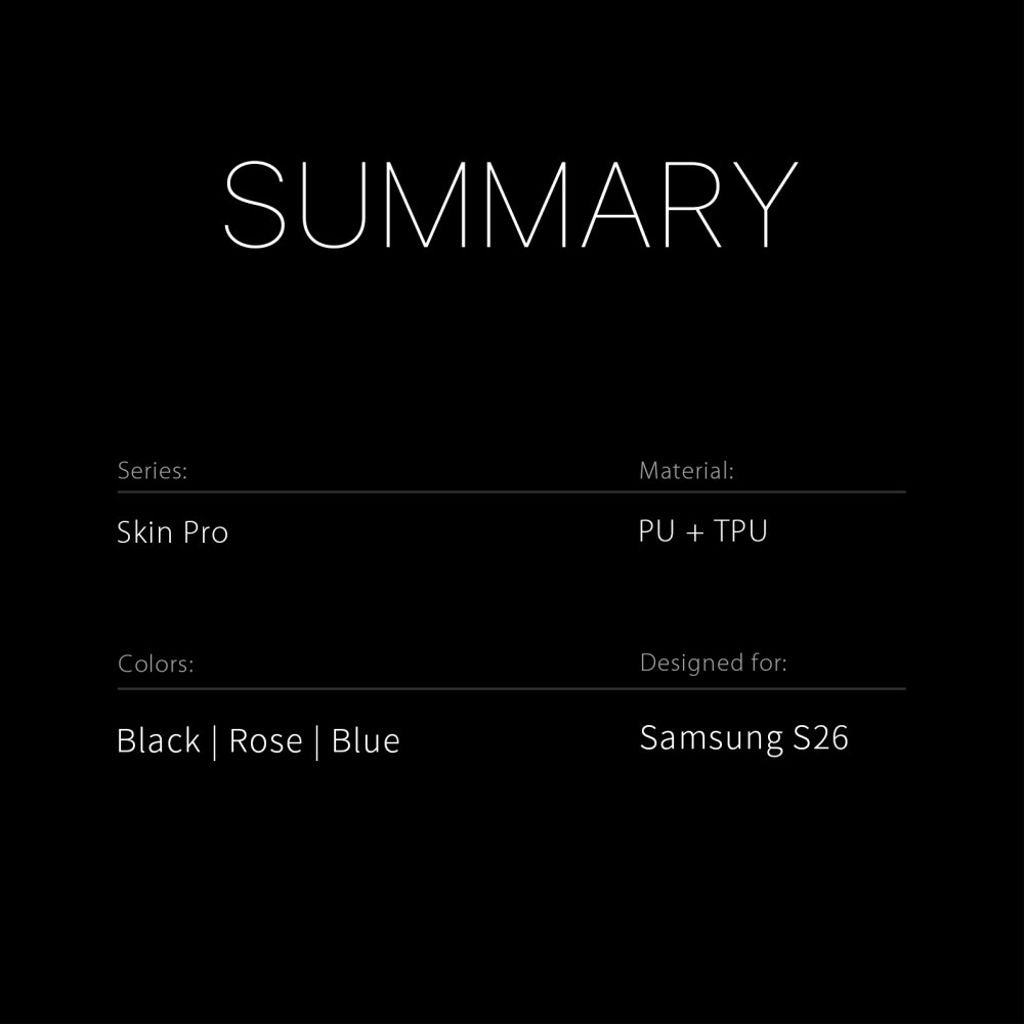 Dux Ducis Samsung Galaxy S26 Fodral Skin Pro Series Blå
