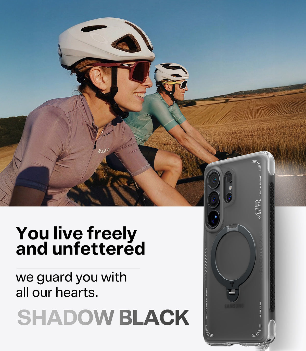 Torras Samsung Galaxy S26 Ultra Skal Ostand Q3 Air Shadow Black