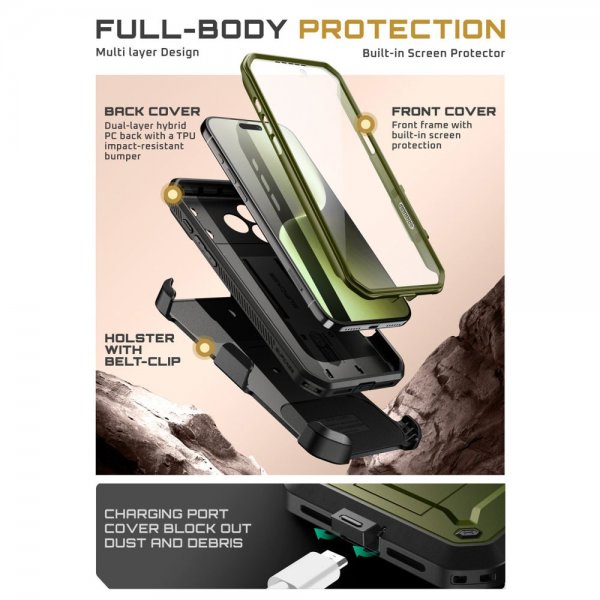 Supcase iPhone 17 Pro Skal UB Pro Grön