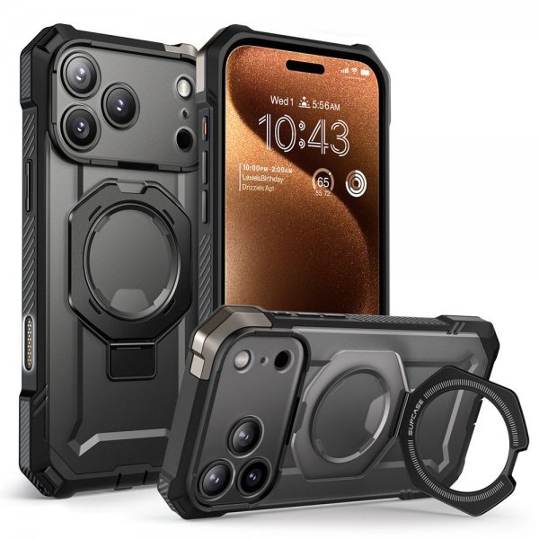 Supcase iPhone 17 Pro Skal UB Grip MagSafe Svart