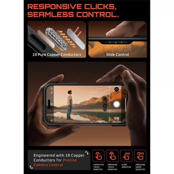 Supcase iPhone 17 Pro Skal UB Grip MagSafe Svart