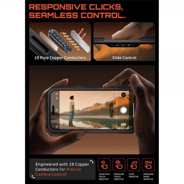 Supcase iPhone 17 Pro Skal UB Grip Pro MagSafe Svart