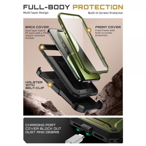 Supcase iPhone Air Skal UB Pro Grön