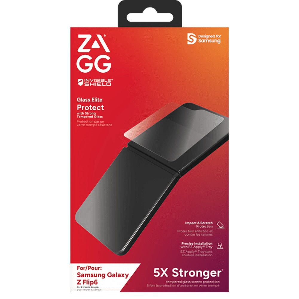 ZAGG InvisibleShield Samsung Galaxy Z Flip 6/Flip 7 FE Skärmskydd Glass Elite