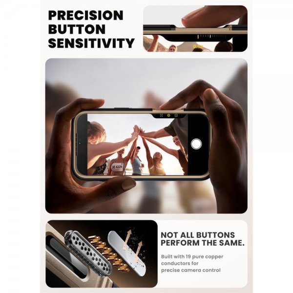 Supcase iPhone 17 Pro Max Skal Ares Flip MagSafe Guld