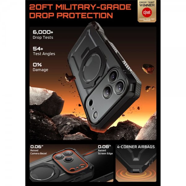 Supcase iPhone 17 Pro Max Skal UB Grip Pro MagSafe Svart