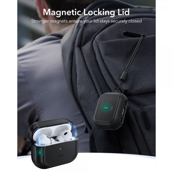 ESR AirPods Pro 3 Skal Orbit Hybrid HaloLock Svart