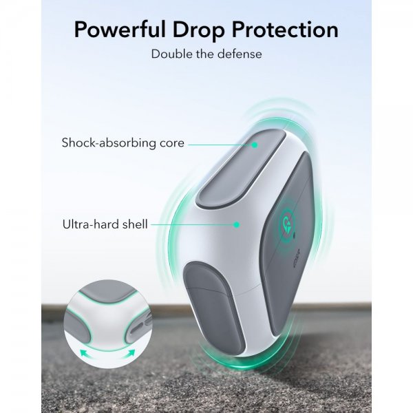 ESR AirPods Pro 3 Skal Orbit Hybrid HaloLock Vit