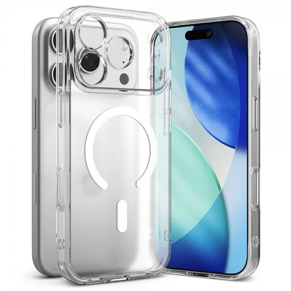 Ringke iPhone 17 Pro Skal Fusion Magnetic Matte Transparent