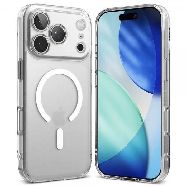 Ringke iPhone 17 Pro Skal Fusion Magnetic Matte Transparent